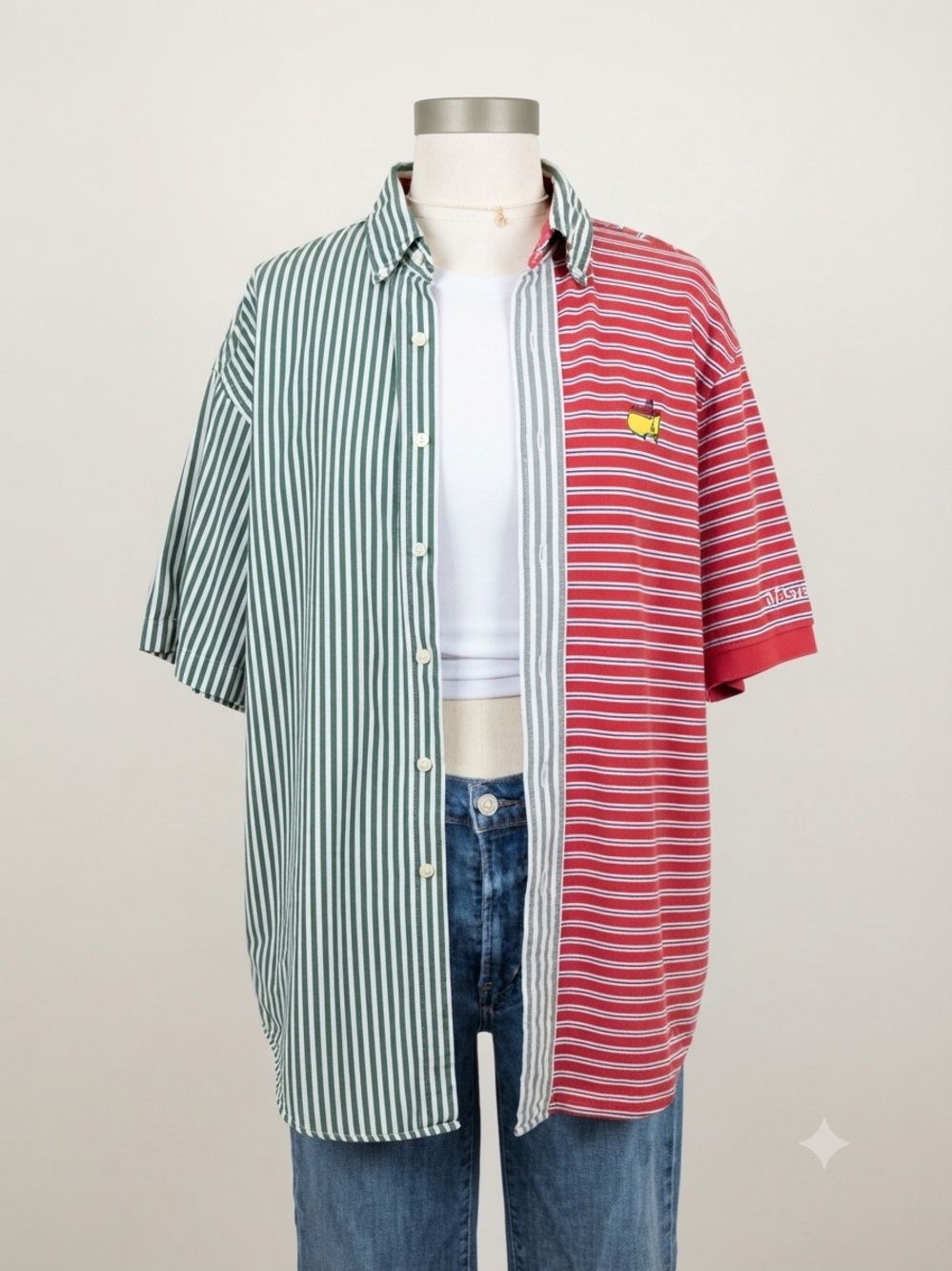 Reworked 1-of-1 Masters Golf x Tommy Hilfiger Upcycled Shirt XL - Picture 4 of 8